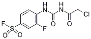 4-(([(2-CHLOROACETYL)AMINO]CARBONYL)AMINO)-3-FLUOROBENZENESULFONYL FLUORIDE 结构式