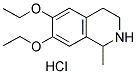 6,7-DIETHOXY-1-METHYL-1,2,3,4-TETRAHYDROISOQUINOLINE HYDROCHLORIDE 结构式