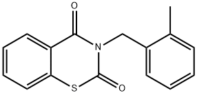 3-(2-METHYLBENZYL)-2H-1,3-BENZOTHIAZINE-2,4(3H)-DIONE 结构式