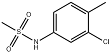 N-(3-氯-4-甲基苯基)甲磺酰胺 结构式