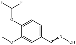 N-{[4-(二氟甲氧基)-3-甲氧基苯基]亚甲基}羟胺 结构式
