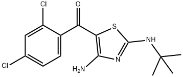 [4-Amino-2-(tert-butylamino)-1,3-thiazol-5-yl](2,4-dichlorophenyl)methanone 结构式