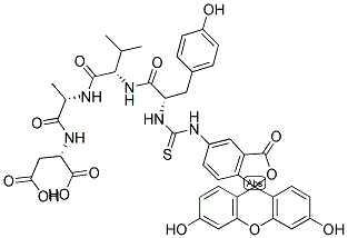 FITC-TYR-VAL-ALA-ASP-OH 结构式