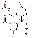 1-O-TERT-BUTYLDIMETHYLSILYL 2-AZIDO-2-DEOXY-BETA-D-GLUCOPYRANOSIDE 3,4,6-TRIACETATE 结构式