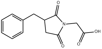 (3-BENZYL-2,5-DIOXO-PYRROLIDIN-1-YL)-ACETIC ACID 结构式