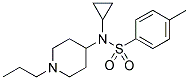 N-CYCLOPROPYL-4-METHYL-N-(1-PROPYLPIPERIDIN-4-YL)BENZENESULPHONAMIDE 结构式