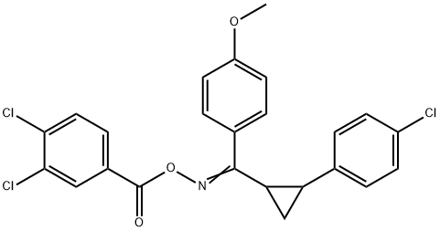 1,2-DICHLORO-4-[(([[2-(4-CHLOROPHENYL)CYCLOPROPYL](4-METHOXYPHENYL)METHYLENE]AMINO)OXY)CARBONYL]BENZENE 结构式