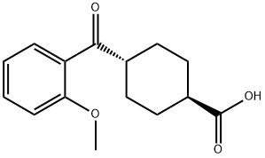 TRANS-4-(2-METHOXYBENZOYL)CYCLOHEXANE-1-CARBOXYLIC ACID 结构式