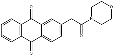 2-(2-MORPHOLINO-2-OXOETHYL)ANTHRA-9,10-QUINONE 结构式