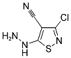 3-CHLORO-5-HYDRAZINO-4-ISOTHIAZOLECARBONITRILE 结构式