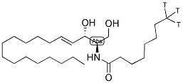 N-OCTANOYL-D-ERYTHRO-SPHINGOSINE, [OCTANOYL-8-3H] 结构式