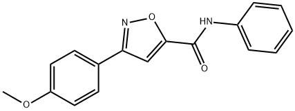 3-(4-METHOXYPHENYL)-N-PHENYL-5-ISOXAZOLECARBOXAMIDE 结构式