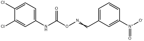 1,2-DICHLORO-4-([(([(E)-(3-NITROPHENYL)METHYLIDENE]AMINO)OXY)CARBONYL]AMINO)BENZENE 结构式