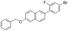 2-(BENZYLOXY)-6-(4-BROMO-2-FLUOROPHENYL)NAPHTHALENE 结构式