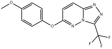 4-METHOXYPHENYL 3-(TRIFLUOROMETHYL)[1,2,4]TRIAZOLO[4,3-B]PYRIDAZIN-6-YL ETHER 结构式