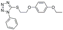 5-([2-(4-ETHOXYPHENOXY)ETHYL]THIO)-1-PHENYL-1H-TETRAZOLE 结构式