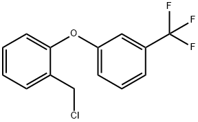 1-(CHLOROMETHYL)-2-[3-(TRIFLUOROMETHYL)PHENOXY]BENZENE 结构式