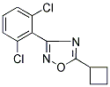 5-CYCLOBUTYL-3-(2,6-DICHLOROPHENYL)-1,2,4-OXADIAZOLE 结构式