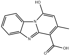 1-HYDROXY-3-METHYL-BENZO[4,5]IMIDAZO[1,2-A]-PYRIDINE-4-CARBOXYLIC ACID 结构式