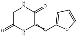 3-(2-FURYLMETHYLENE)TETRAHYDRO-2,5-PYRAZINEDIONE 结构式