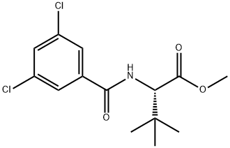 METHYL 2-[(3,5-DICHLOROBENZOYL)AMINO]-3,3-DIMETHYLBUTANOATE 结构式