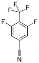 3,5-Difluoro-4-(trifluoromethyl)benzonitrile 结构式