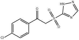 1-(4-CHLOROPHENYL)-2-(1H-1,2,4-TRIAZOL-3-YLSULFONYL)-1-ETHANONE 结构式