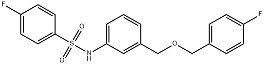 4-FLUORO-N-(3-([(4-FLUOROBENZYL)OXY]METHYL)PHENYL)BENZENESULFONAMIDE 结构式