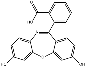 2-(3,7-DIHYDROXY-DIBENZO[B,F][1,4]OXAZEPIN-11-YL)-BENZOIC ACID 结构式