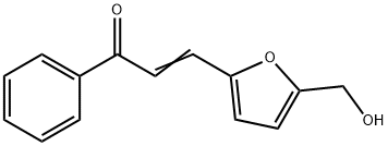 3-(5-HYDROXYMETHYL-FURAN-2-YL)-1-PHENYL-PROPENONE 结构式