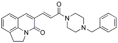 5-[3-(4-BENZYLPIPERAZINO)-3-OXO-(E)-PROPENYL]-1,2-DIHYDRO-PYRROLO[3,2,1-IJ]QUINOLIN-4-ONE 结构式