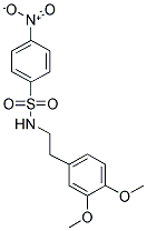 (2-(3,4-DIMETHOXYPHENYL)ETHYL)((4-NITROPHENYL)SULFONYL)AMINE 结构式