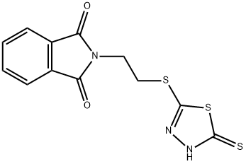 2-(2-((5-硫代-4,5-二氢-1,3,4-噻二唑-2-基)硫)乙基)异吲哚啉-1,3-二酮 结构式