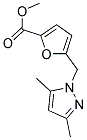 5-((3,5-二甲基-1H-吡唑-1-基)甲基)呋喃-2-羧酸甲酯 结构式