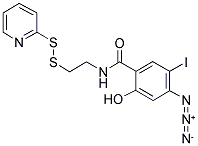 S-[2-(IODO-4-AZIDOSALICYLAMIDO)ETHYLTHIO]-2-THIOPYRIDINE 结构式