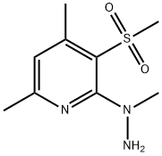 4,6-DIMETHYL-2-(1-METHYLHYDRAZINO)-3-(METHYLSULFONYL)PYRIDINE 结构式