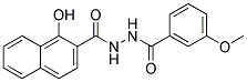 1-Hydroxy-N'-(3-methoxybenzoyl)-2-naphthohydrazide 结构式