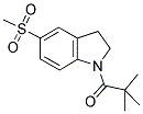 1-(TERT-BUTYLCARBONYL)-2,3-DIHYDRO-5-(METHYLSULPHONYL)-(1H)-INDOLE 结构式