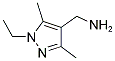 1-(1-ETHYL-3,5-DIMETHYL-1H-PYRAZOL-4-YL)METHANAMINE 结构式