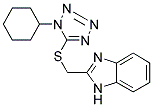 2-([(1-CYCLOHEXYL-1H-TETRAZOL-5-YL)THIO]METHYL)-1H-BENZIMIDAZOLE 结构式