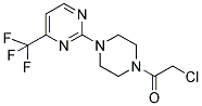 2-CHLORO-1-(4-[4-(TRIFLUOROMETHYL)PYRIMIDIN-2-YL]PIPERAZINO)ETHAN-1-ONE 结构式