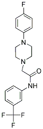 2-(4-(4-FLUOROPHENYL)PIPERAZINYL)-N-(3-(TRIFLUOROMETHYL)PHENYL)ETHANAMIDE 结构式