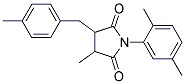 1-(2,5-DIMETHYLPHENYL)-3-METHYL-4-(4-METHYLBENZYL)PYRROLIDINE-2,5-DIONE 结构式