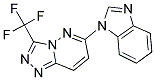 6-(1H-BENZIMIDAZOL-1-YL)-3-(TRIFLUOROMETHYL)[1,2,4]TRIAZOLO[4,3-B]PYRIDAZINE 结构式