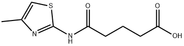 5-[(4-METHYL-1,3-THIAZOL-2-YL)AMINO]-5-OXOPENTANOIC ACID 结构式