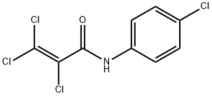 2,3,3-TRICHLORO-N-(4-CHLOROPHENYL)ACRYLAMIDE 结构式