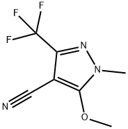 5-甲氧基-1-甲基-3-(三氟甲基)-1H-吡唑-4-甲腈 结构式