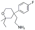 2-[2-ETHYL-4-(4-FLUOROPHENYL)-2-METHYLTETRAHYDRO-2H-PYRAN-4-YL]ETHANAMINE 结构式
