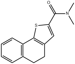 N,N-DIMETHYL-4,5-DIHYDRONAPHTHO[1,2-B]THIOPHENE-2-CARBOXAMIDE 结构式