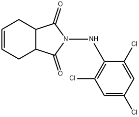 2-(2,4,6-TRICHLOROANILINO)-3A,4,7,7A-TETRAHYDRO-1H-ISOINDOLE-1,3(2H)-DIONE 结构式